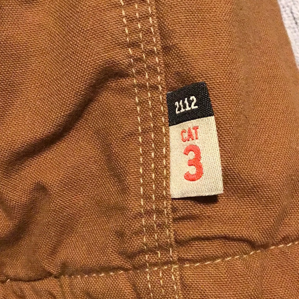 Carhartt Vest Men's 2XL Brown FR Fire Resistant Duck Insulated Workwear Vest - Picture 4 of 9